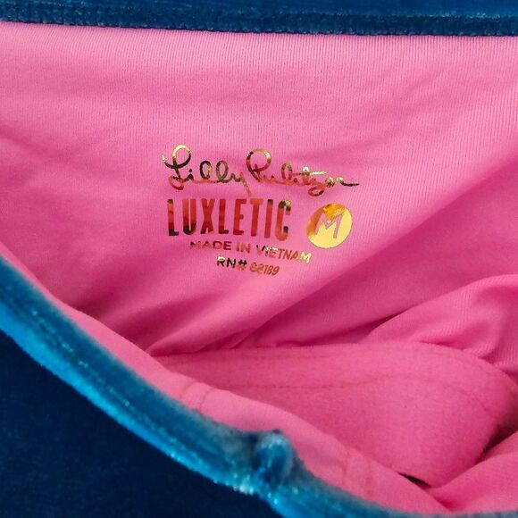 Lilly Pulitzer Luxletic Weekender Velour Tank Top Size M - Picture 4 of 7